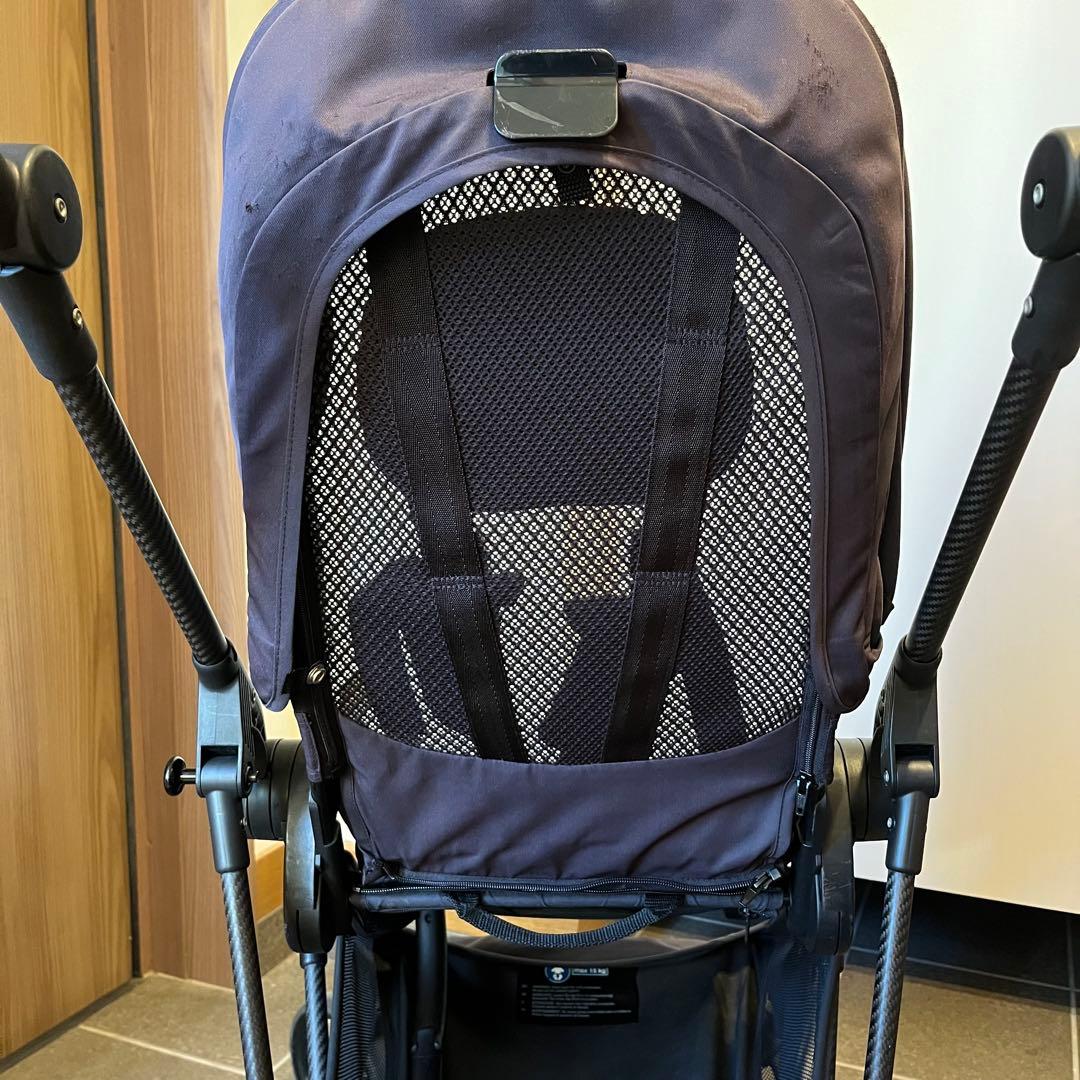 CYBEX メリオカーボン　ブラック折りたたみ式※訳あり