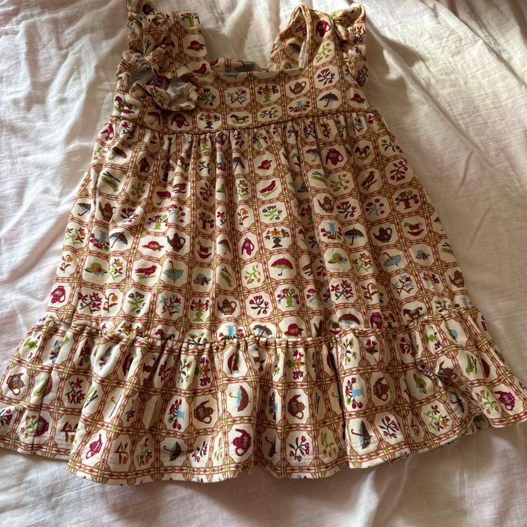 Misha & Puff ノースリーブワンピース 2y ラッフルドレス　お茶会