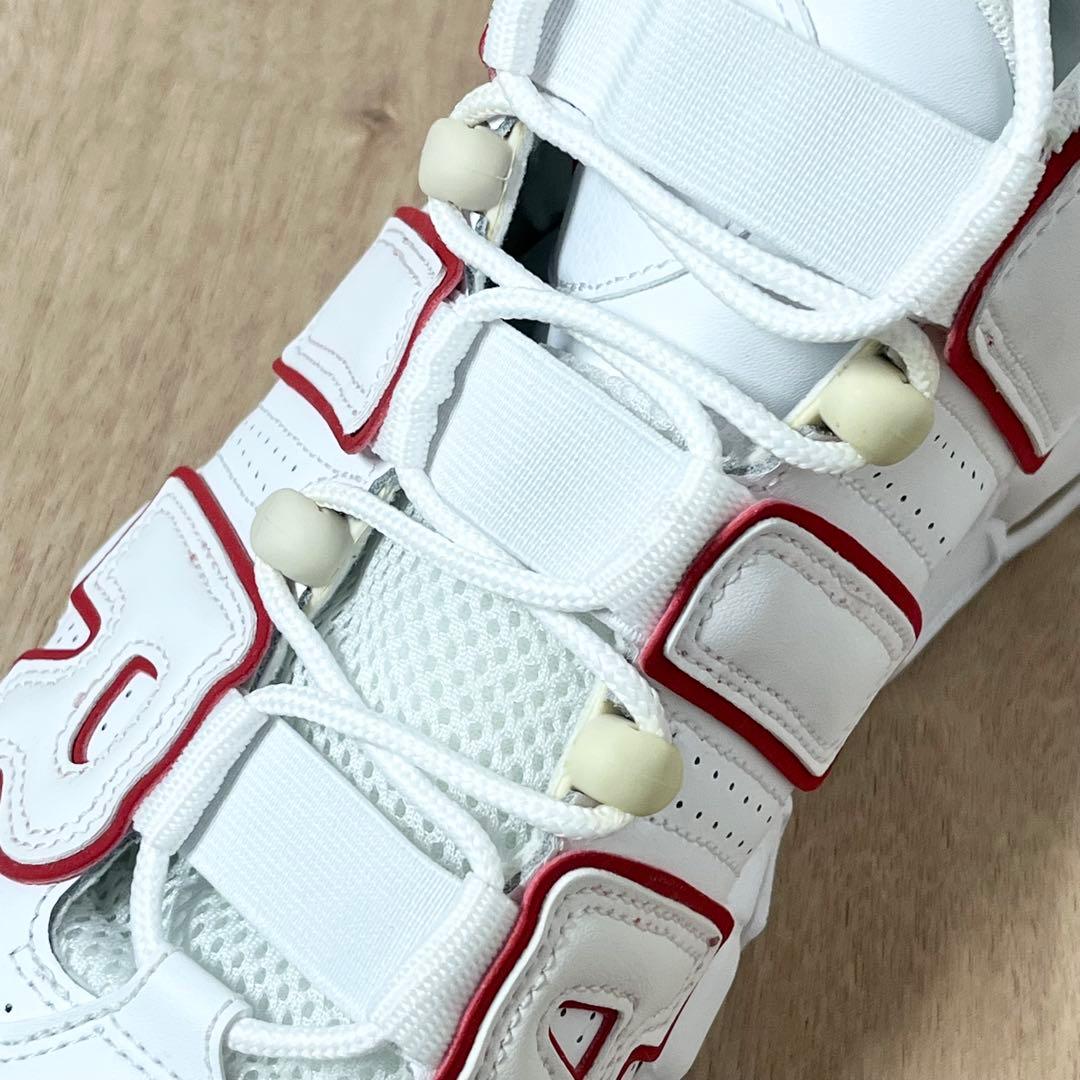 【極美品】NIKE エアモアアップテンポ 赤白 27cm