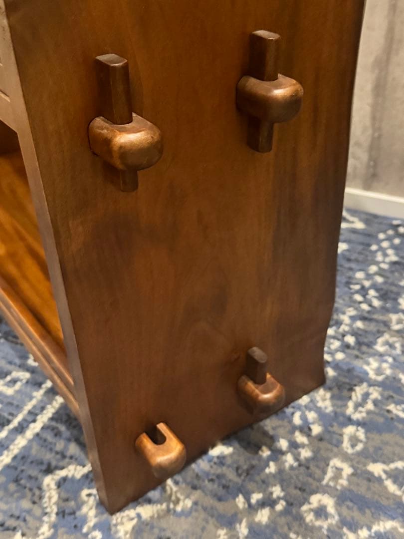 (15) 楔棚 昭和レトロ 当時物 ラック インテリア くさび式　楔式 本棚