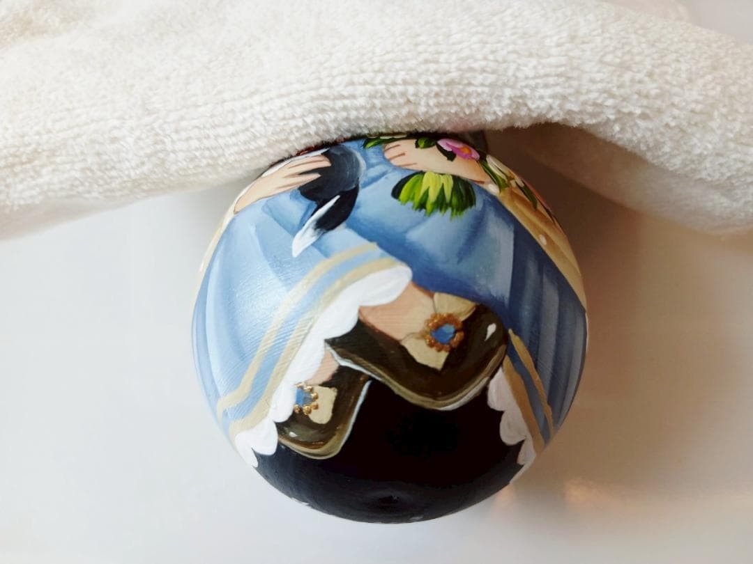 【CBT122】9cm級 おきあがりこぼし(大) スベトラーナ　黒猫ちゃん