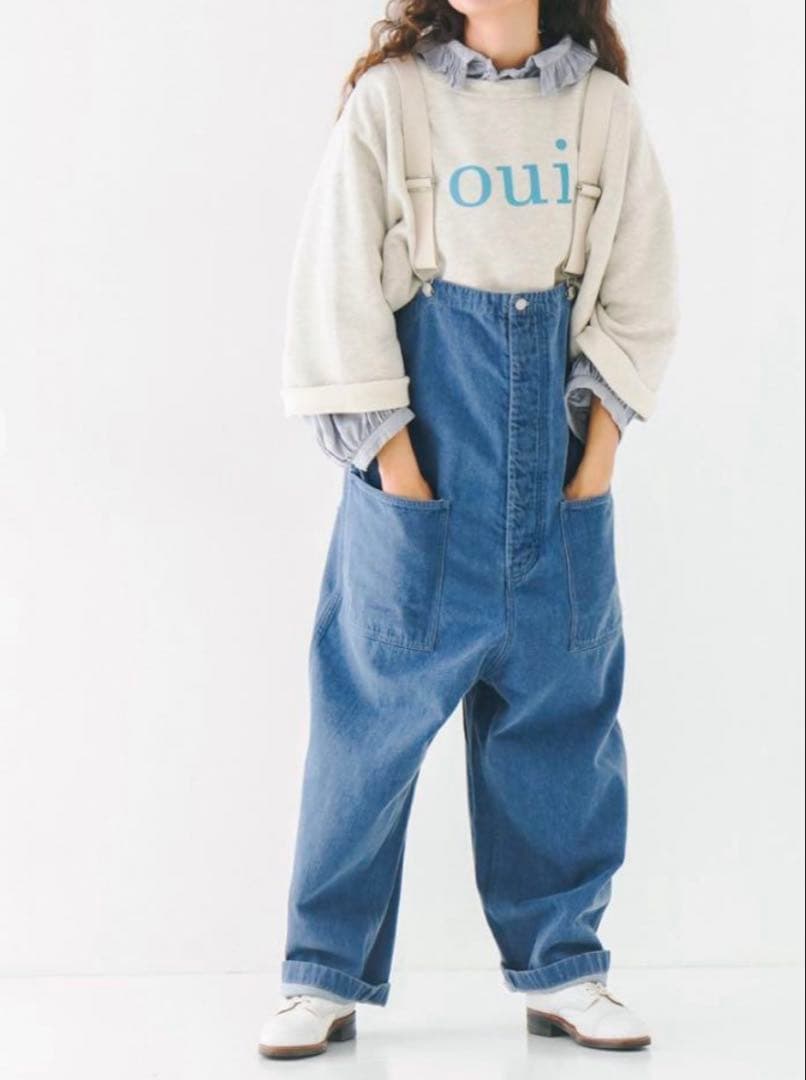 nest Robe デニムデッキサロペット