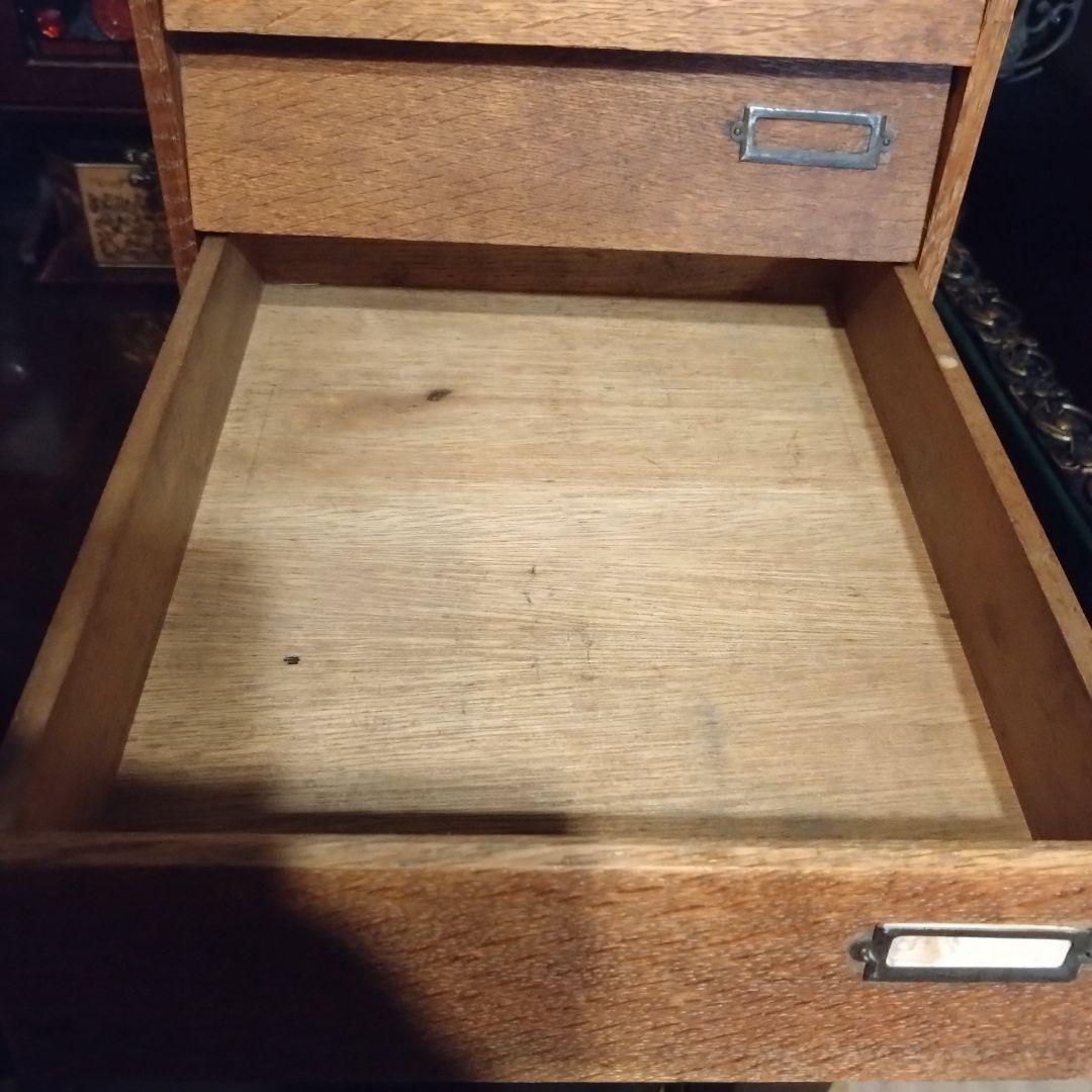 古家具　チェスト　引き出し　楢材