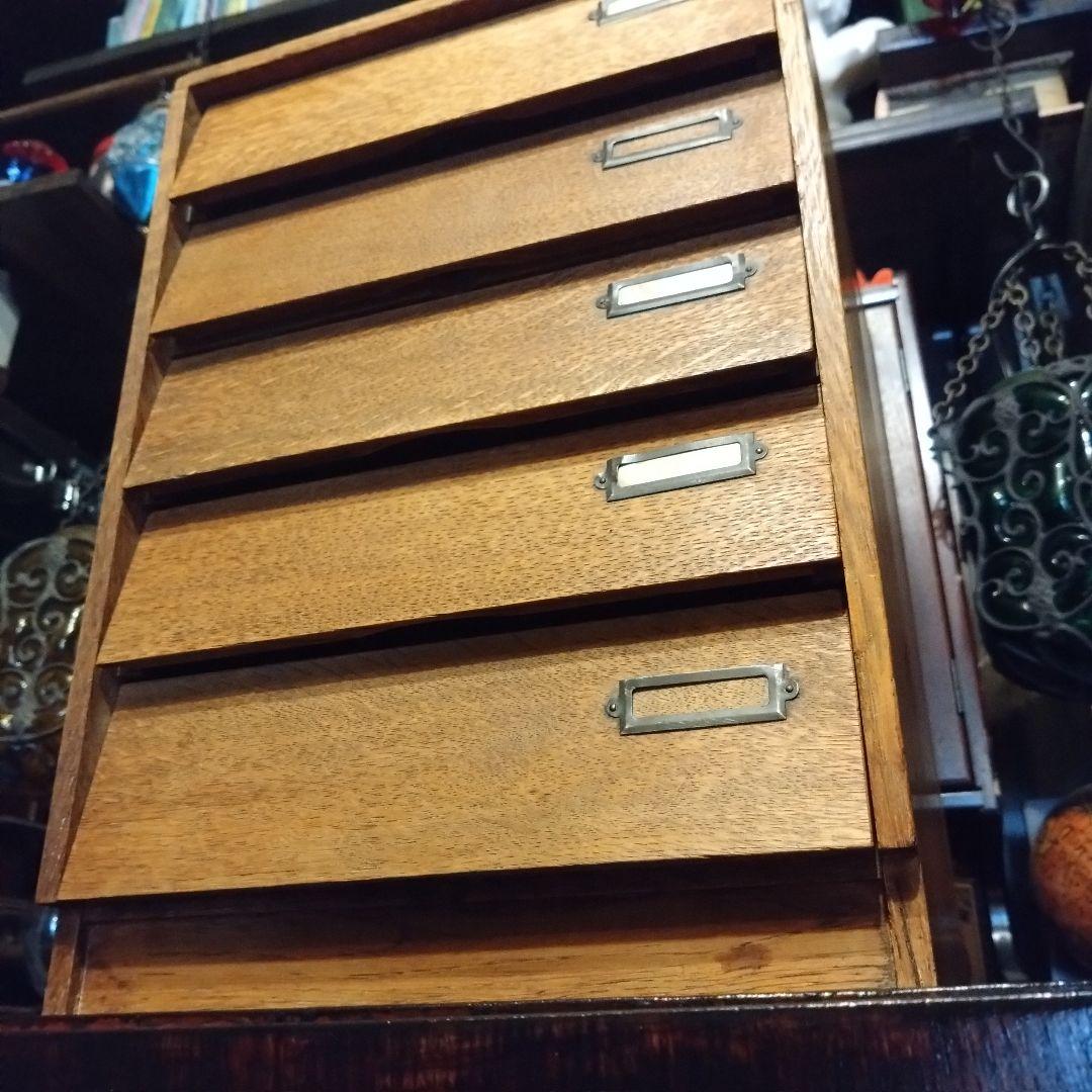 古家具　チェスト　引き出し　楢材