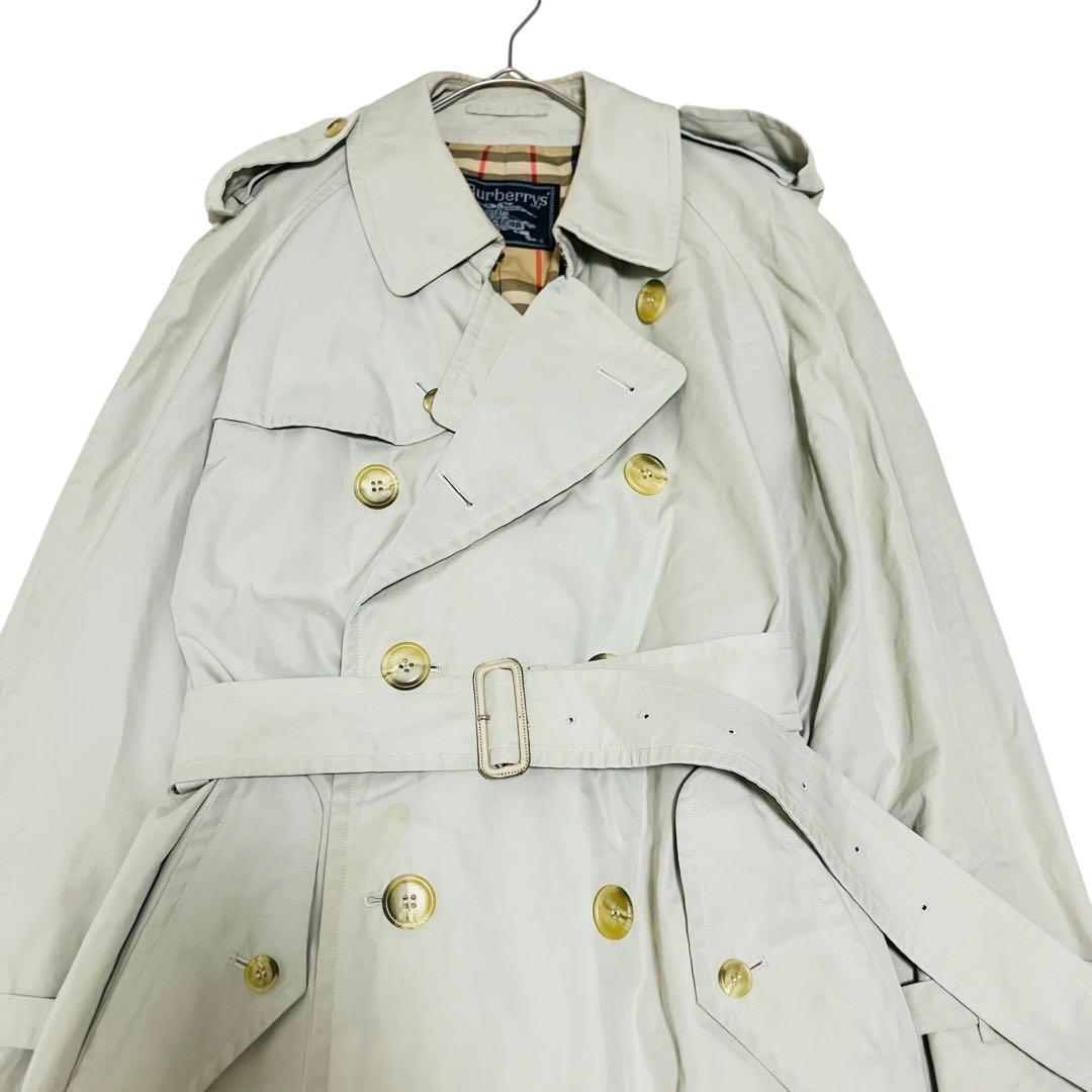 大きいサイズ バーバリー　トレンチコートコート　ロング　ノバチェック ベージュ