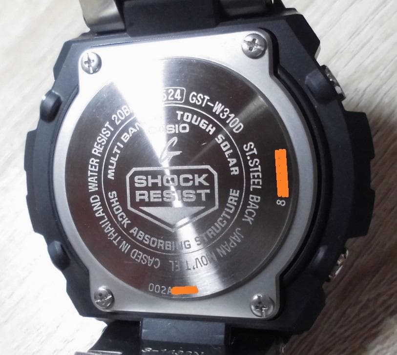 極美品！箱取説付 カシオ Gショック GST-W310D-1AJF 電波ソーラー