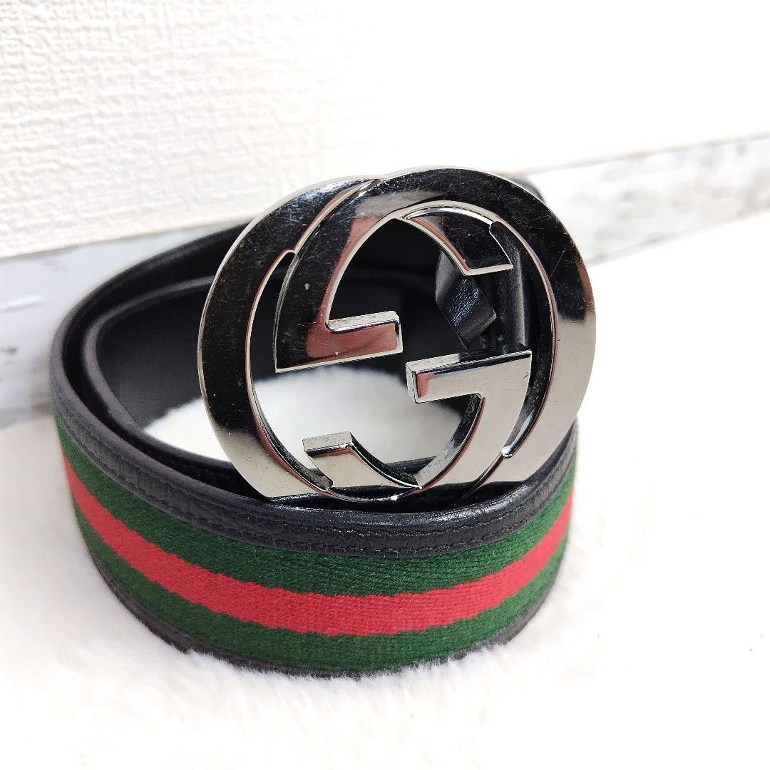 ✨美品✨【レア】GUCCIグッチ インターロッキング ベルト 114984