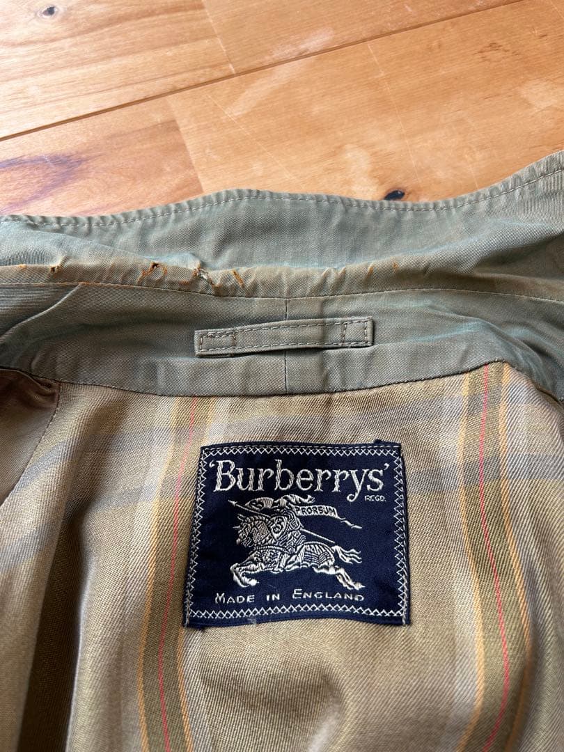 Burberrys 一枚袖 コマンダー2 玉虫色 英国製 ビンテージコート