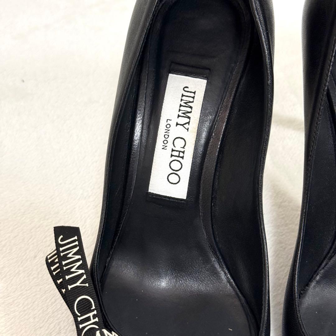 JIMMY CHOO ブラック ハイヒール ポインテッドトゥ