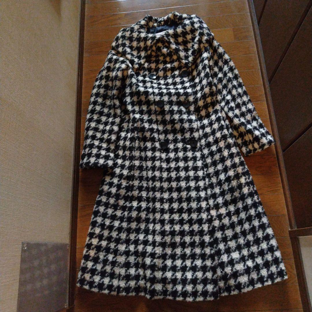 Max Mara ハウンドトゥース ロングコート
