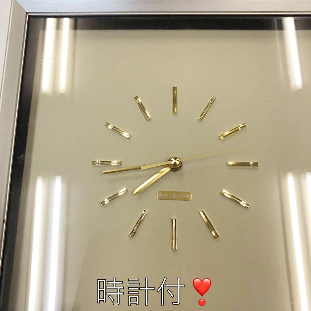 1つ限り‼️昭和レトロ♡時計付の素敵な額☆新品