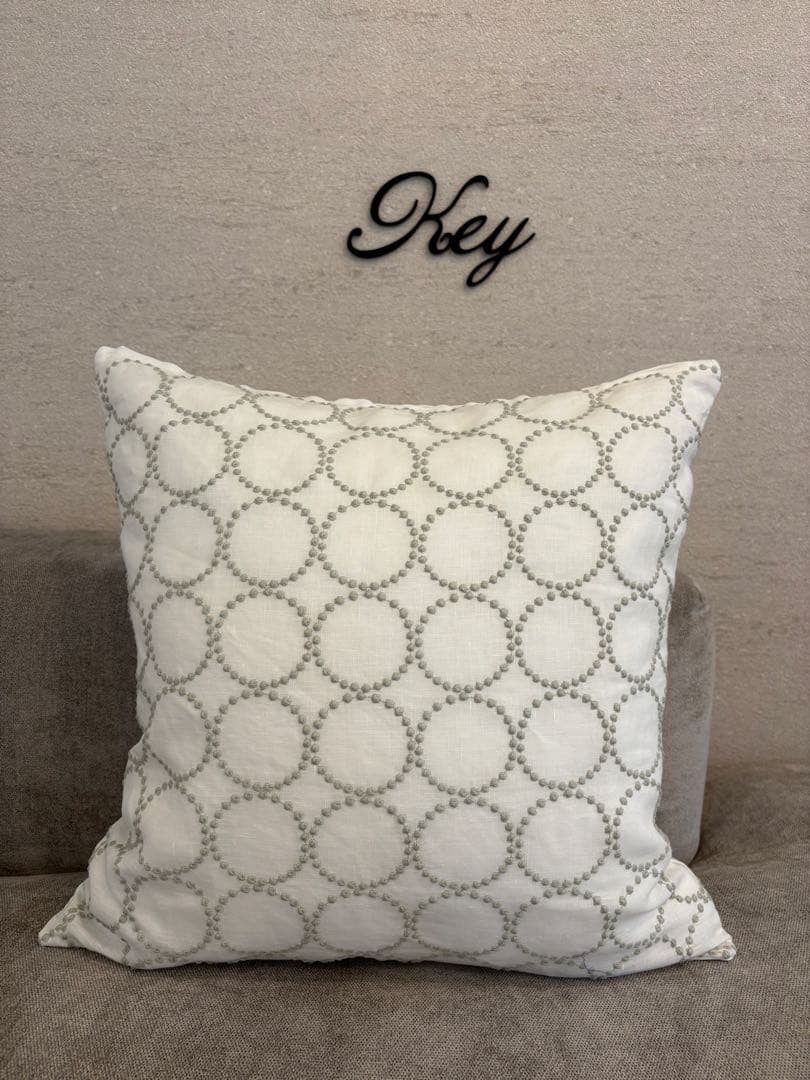 ミナペルホネン　ハンドメイドクッションカバー★タンバリンホワイトxミント