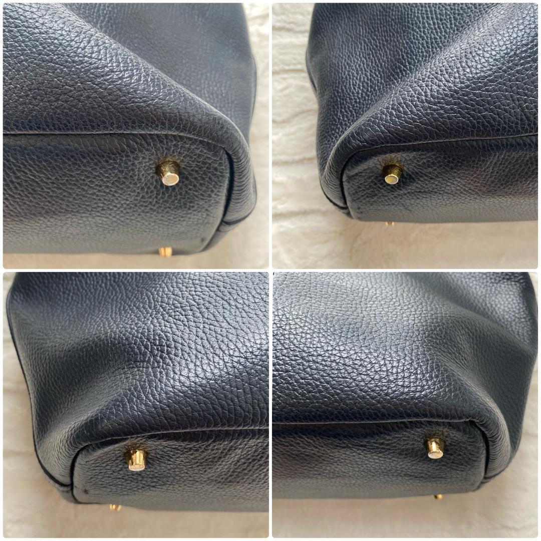 CIMABUE 大容量トートバッグ A4 シボ革 黒 ゴールド金具 メンズ