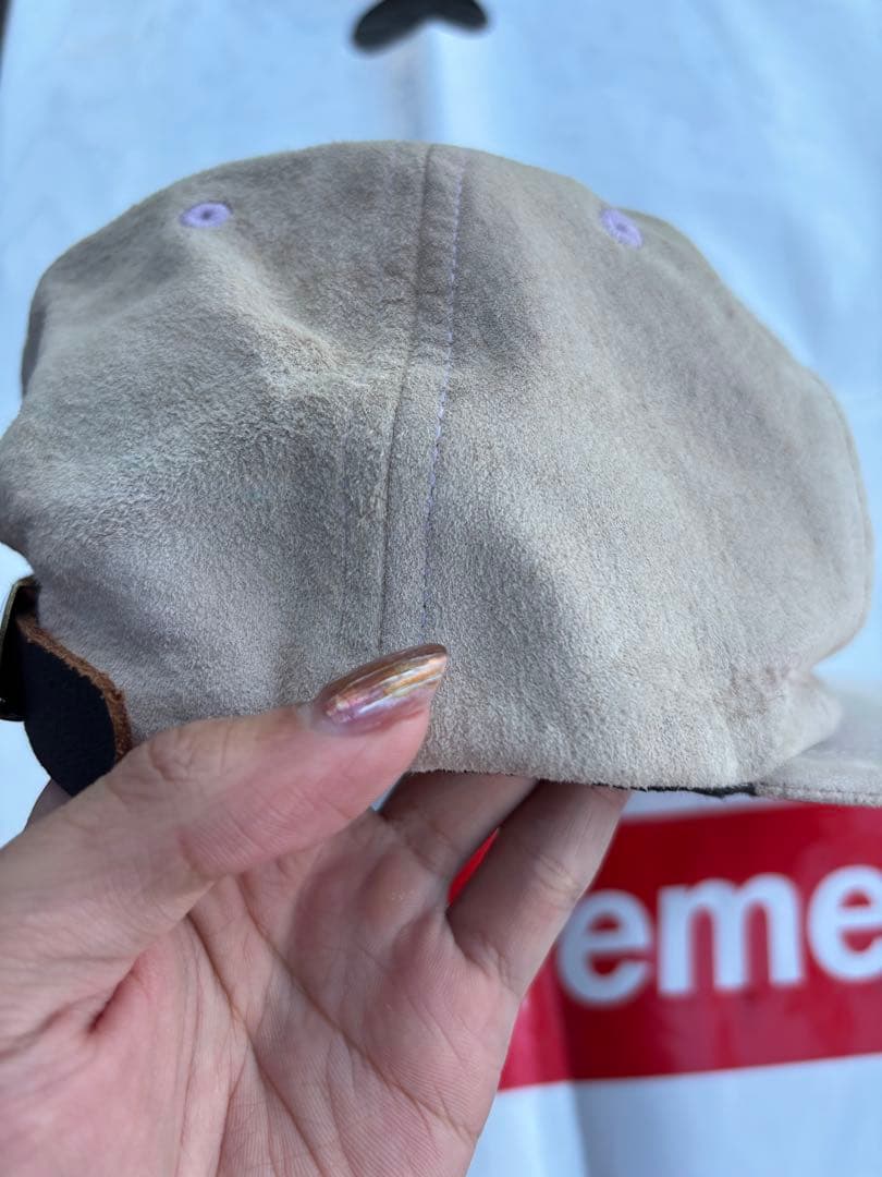 Supreme Classic Logo 6-Panel ベージュ Sロゴ
