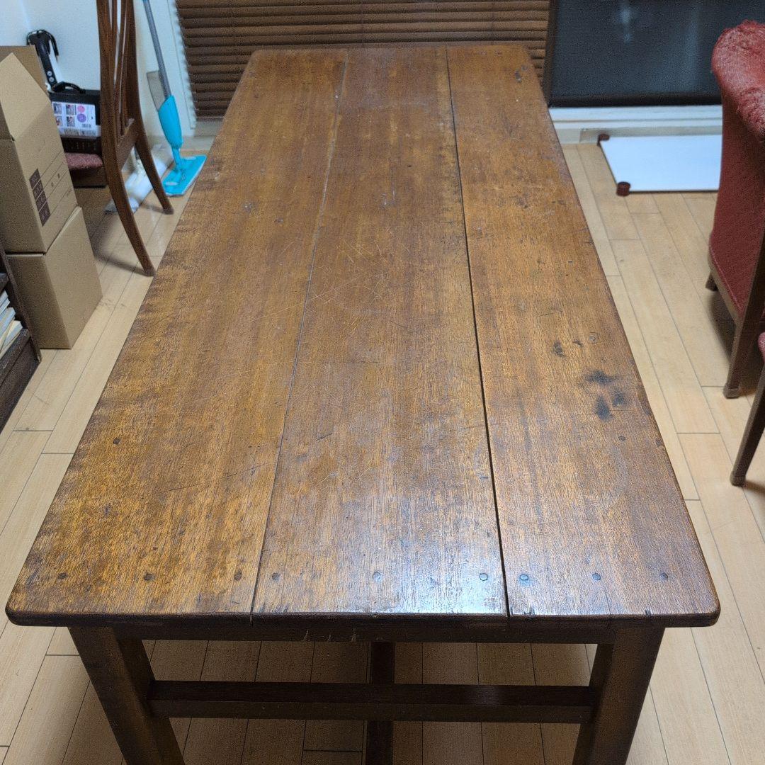 アンティーク　ダイニングテーブル　作業台