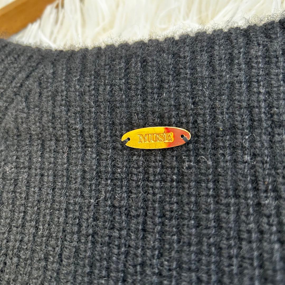 Deuxieme Classe OLBIA アゼプルオーバー　カシミヤ混　黒