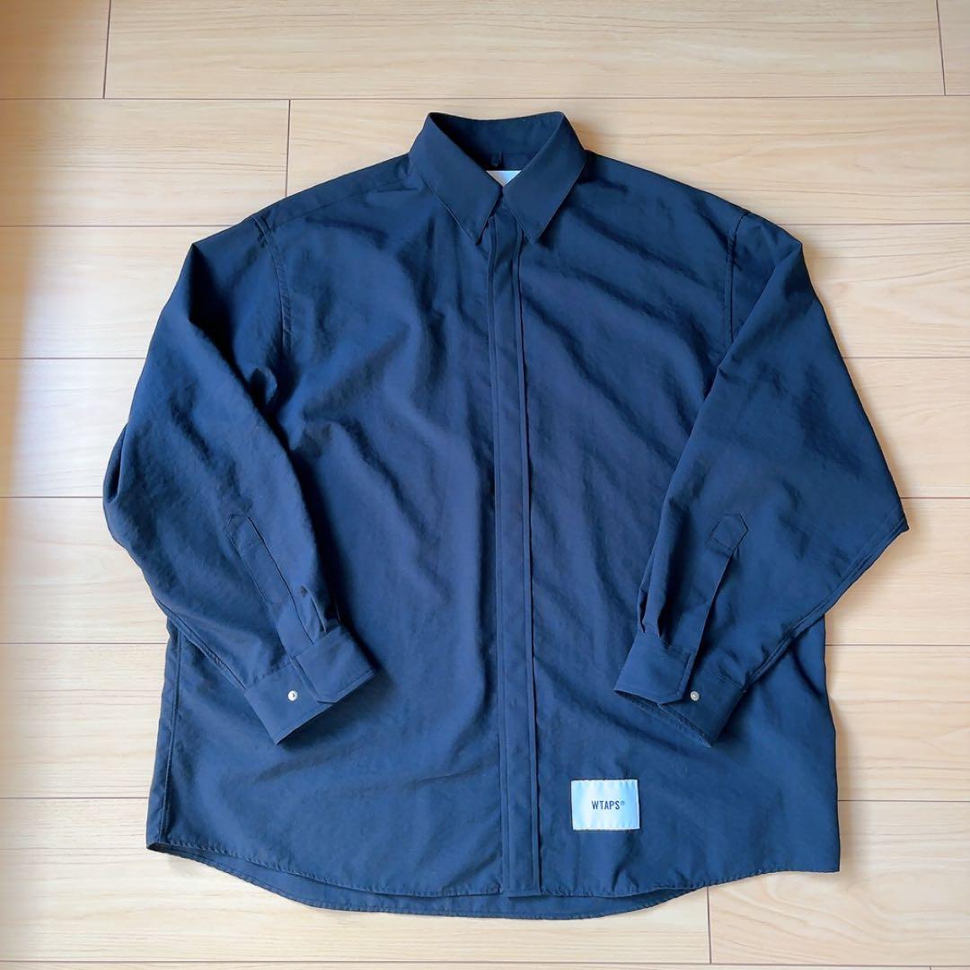 WTAPS ダブルタップス 長袖 シャツ ネイビー X 01