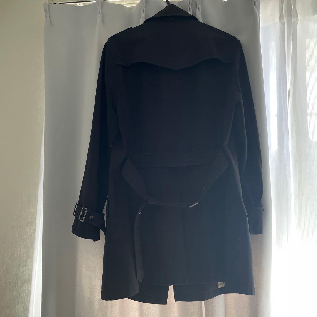 Burberry BLACKLABEL 黒 トレンチコート ダブルブレスト
