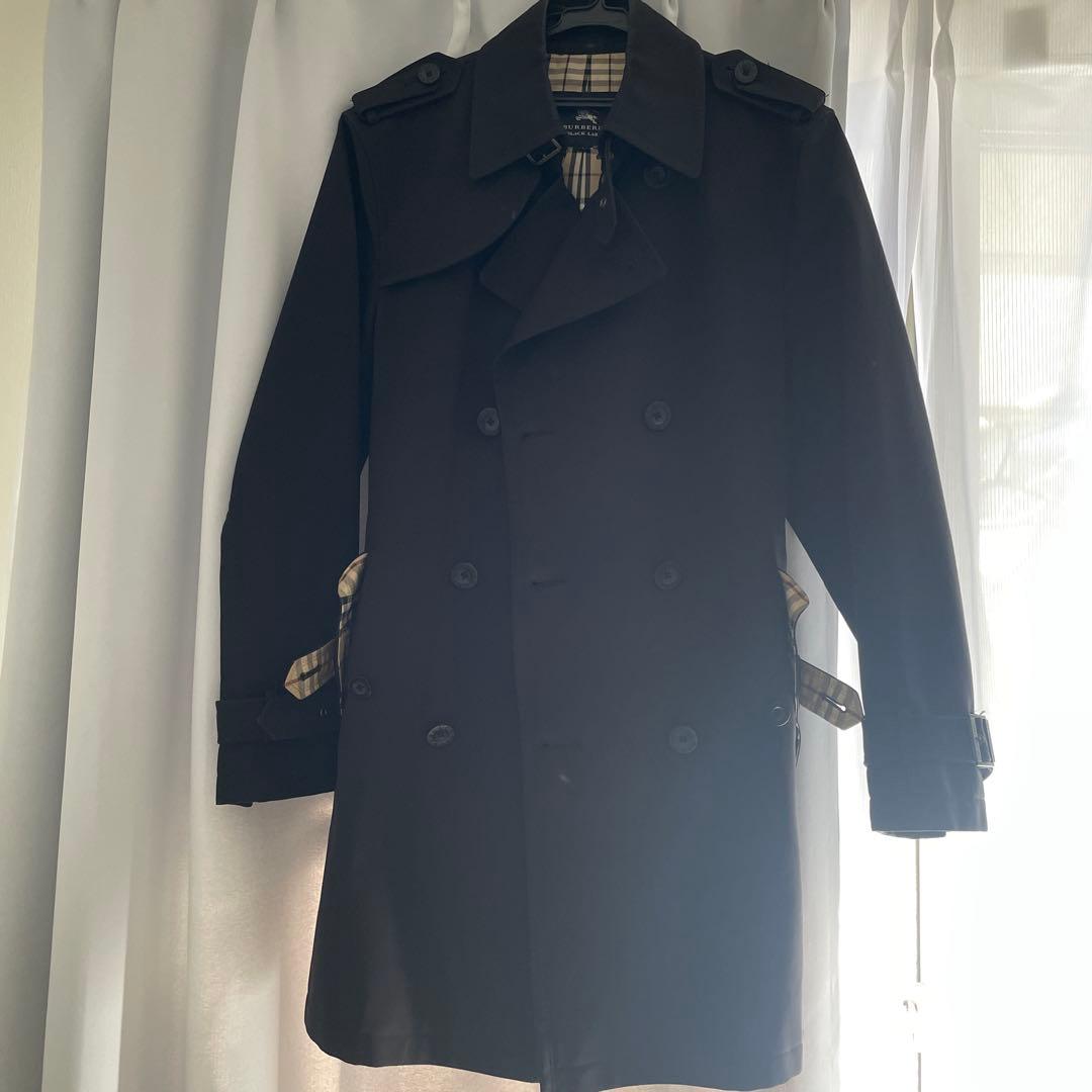 Burberry BLACKLABEL 黒 トレンチコート ダブルブレスト