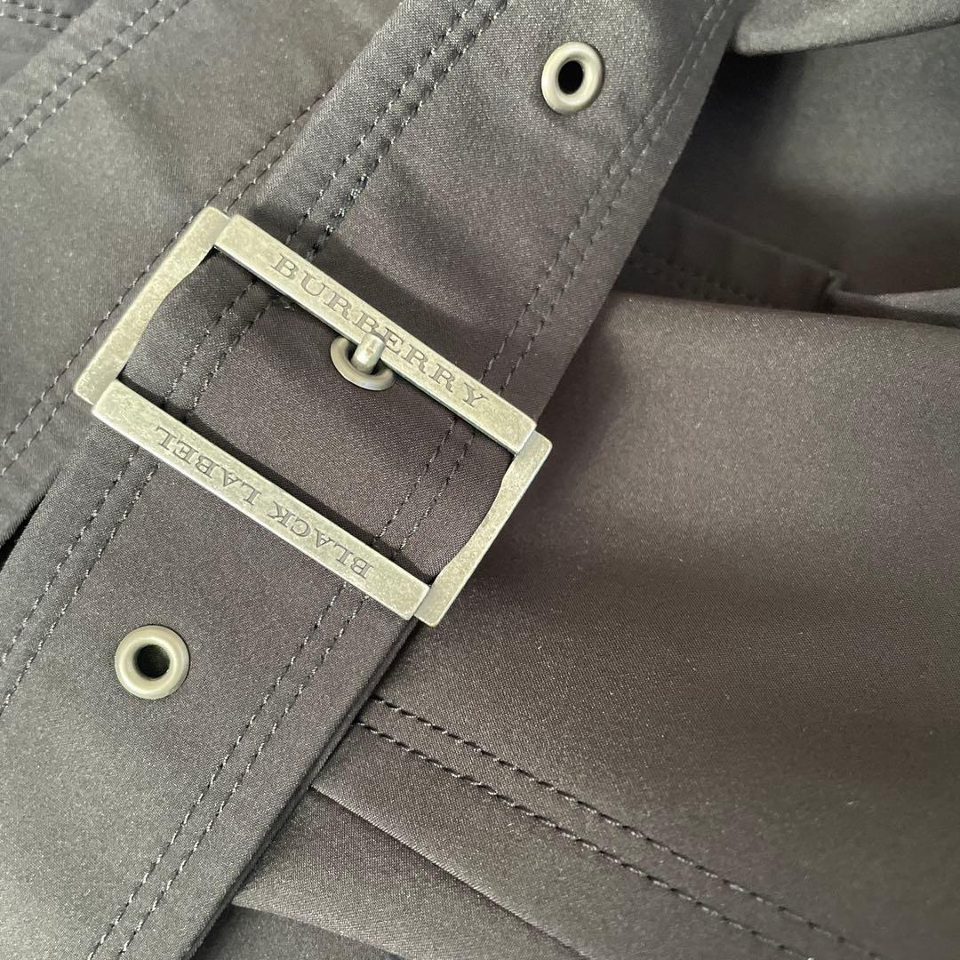 Burberry BLACKLABEL 黒 トレンチコート ダブルブレスト
