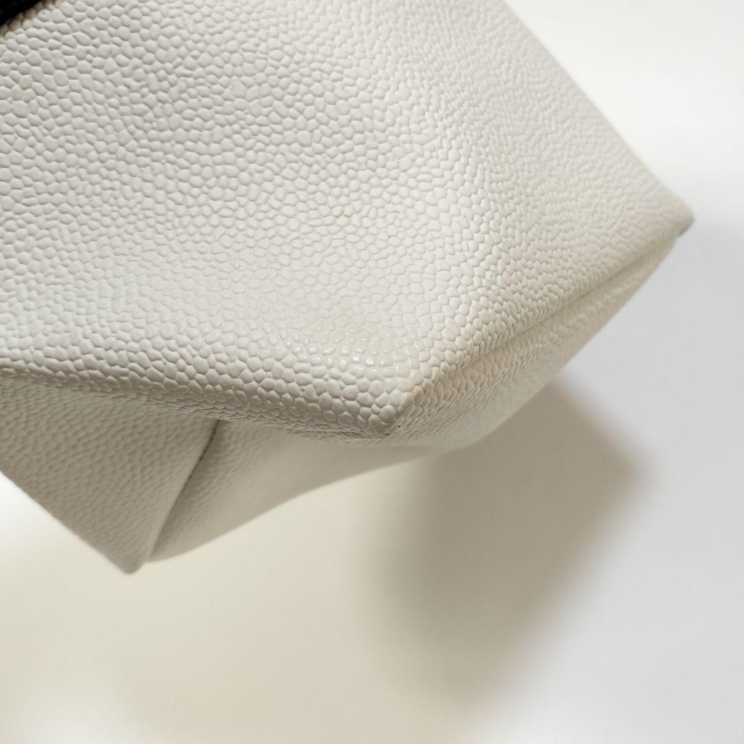 エルベシャプリエ 701GP Sサイズ　ブラン × ネイビー トートバッグ