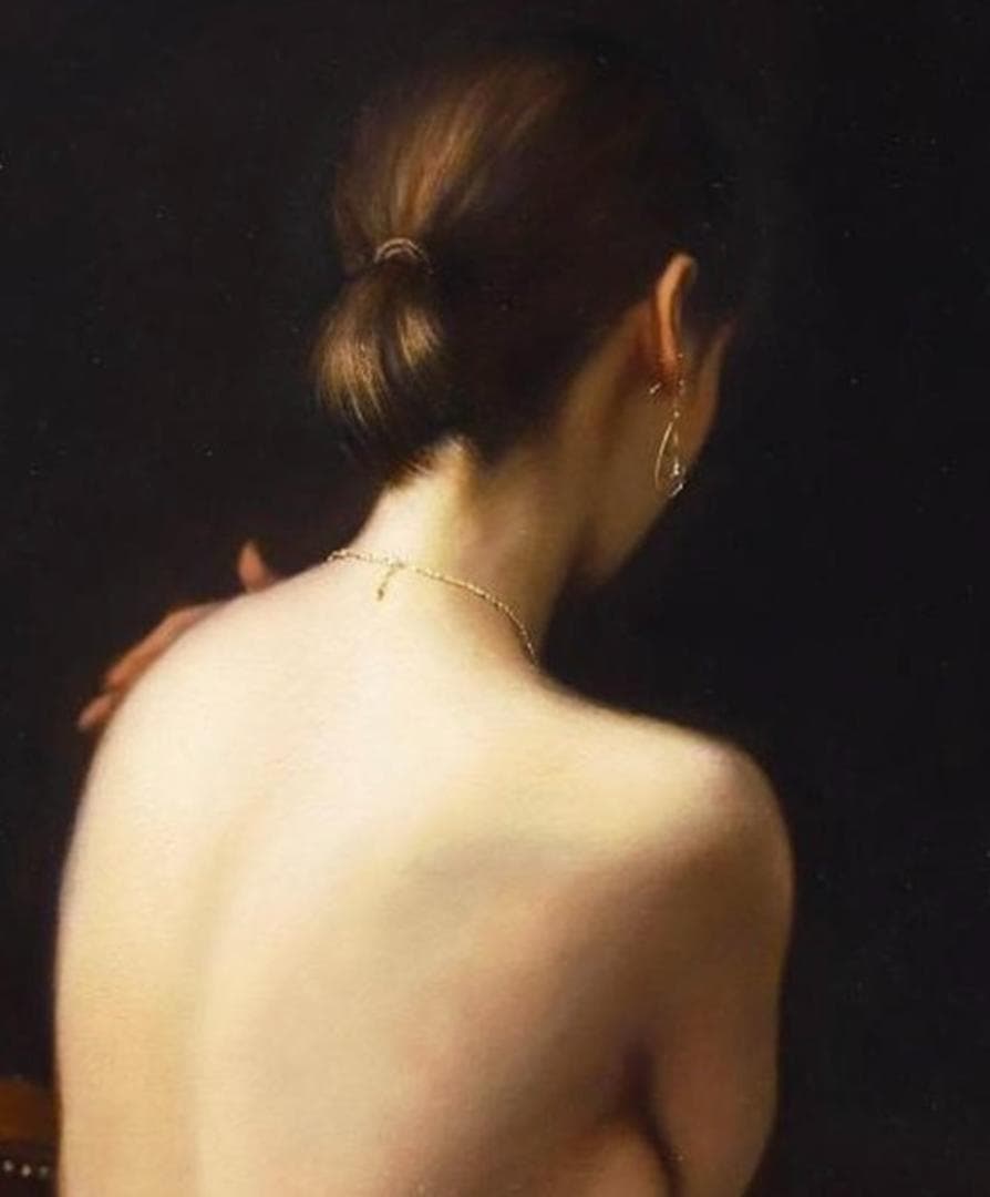 80〜140万円　疋田正章「幽遠」裸婦 共シール 10号 ホキ美術館大賞入選画家