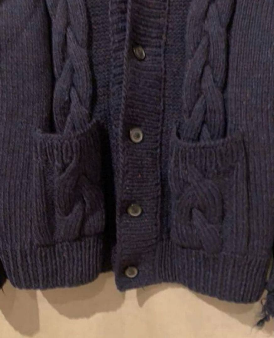 ここのえ期2010AW メゾンマルタン マルジェラ　ダメージニットカーディガン