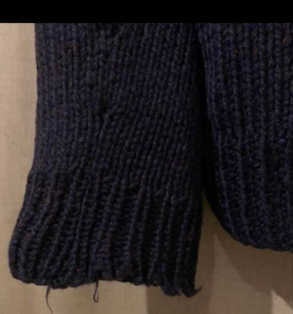 ここのえ期2010AW メゾンマルタン マルジェラ　ダメージニットカーディガン