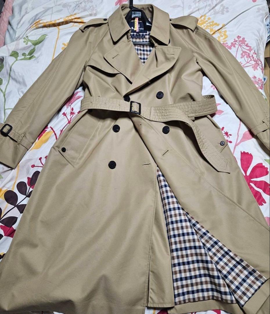 【英国製】アクアスキュータム トレンチコート ベージュ 38