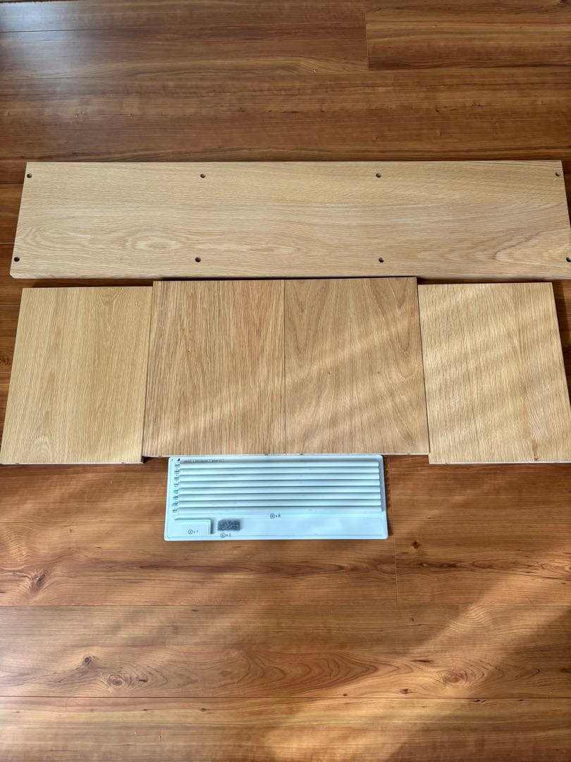 【無印良品】スタッキングシェルフ　追加3段　オーク材