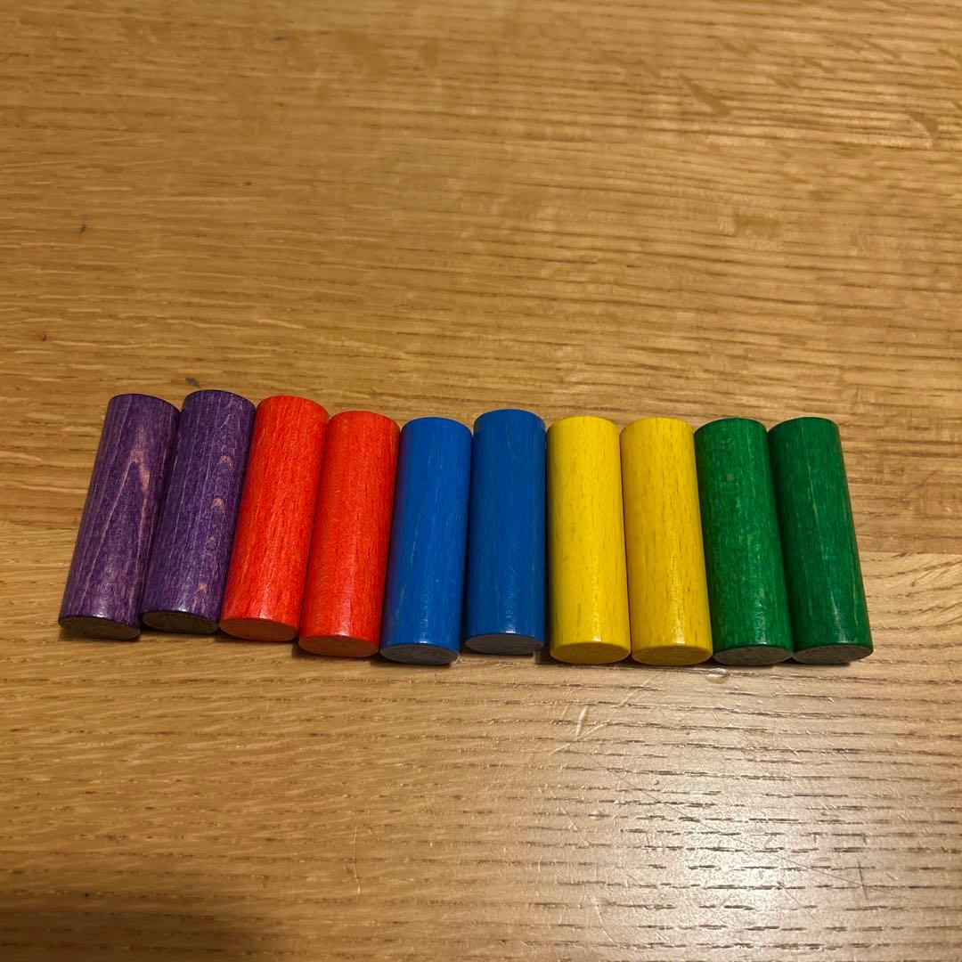 NIC社 大工さん ハンマートイ ニック社 ペグ10本 モンテッソーリ