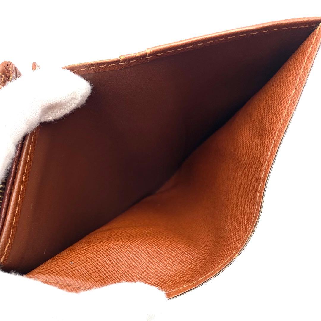 ルイヴィトン モノグラム トレゾール 二つ折り財布 コンパクト ブラウン