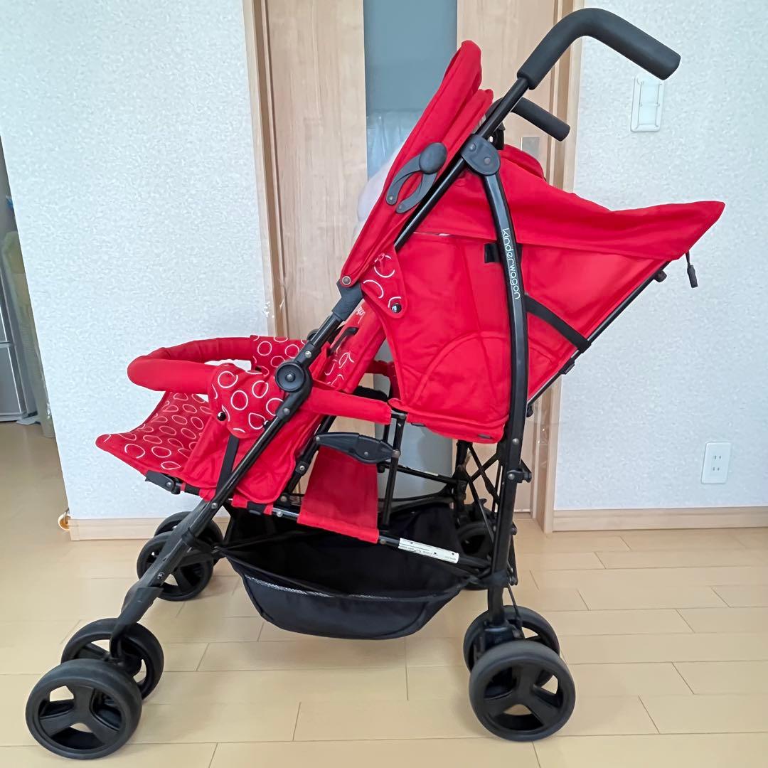 【送料込み❣️】日本育児　二人乗りベビーカー　キンダーワゴン　ドゥオシティホップ⭐︎