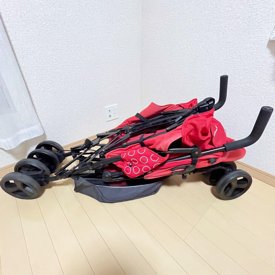 【送料込み❣️】日本育児　二人乗りベビーカー　キンダーワゴン　ドゥオシティホップ⭐︎