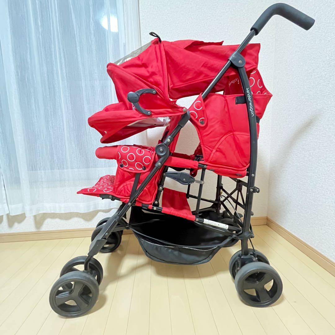 【送料込み❣️】日本育児　二人乗りベビーカー　キンダーワゴン　ドゥオシティホップ⭐︎