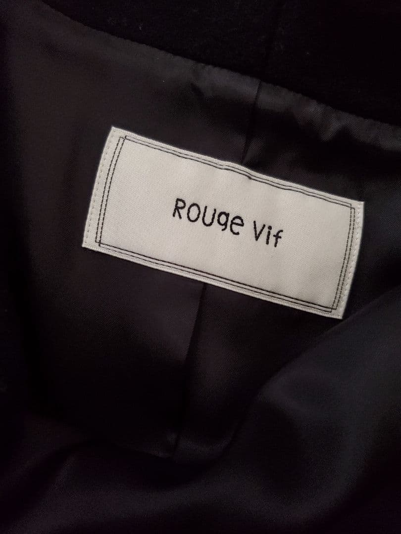 あかね！Rouge vif 　Manteco 黒 ロングコート