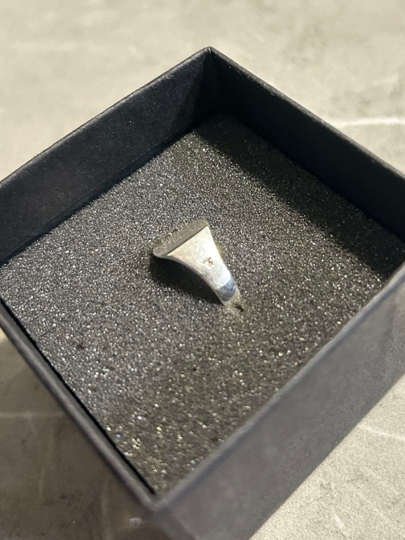 TOM WOOD Mini Signet Cushionリング 50