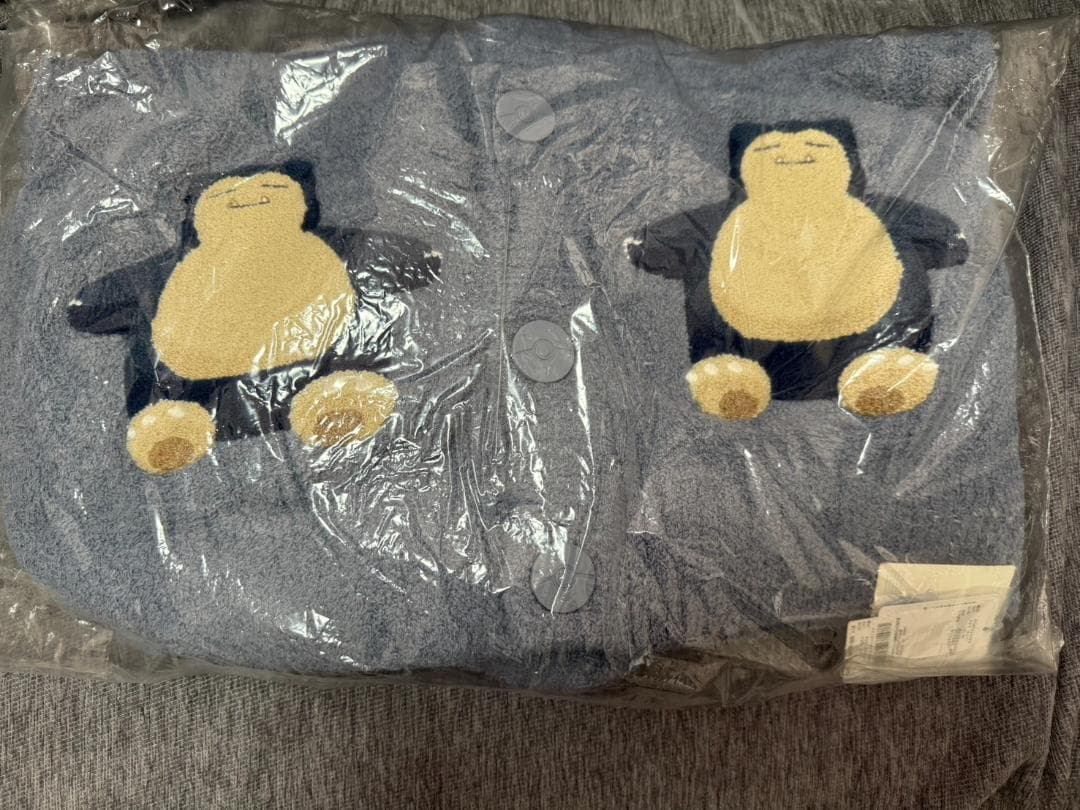 【新品未使用】カビゴン ベビモコジャガードショールカーディガン S-Mサイズ