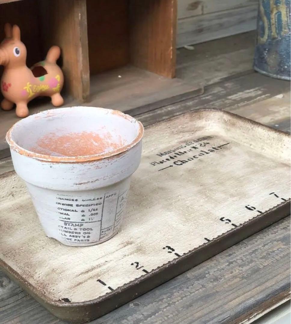 リメイク缶　大サイズ　ガッチリ ガーデン トレイ　多肉ポイポイ　No.373