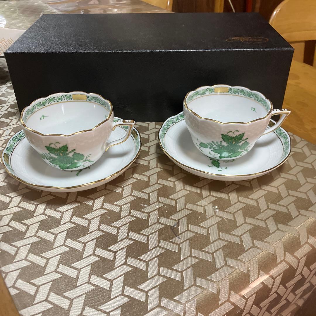 ゆかりん　未使用品　ヘレンド　ペア　カップ&ソーサー