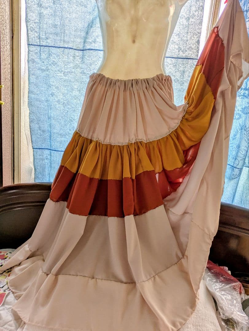 ベリーダンス 衣装 ジプシースカート 10ヤード 新品