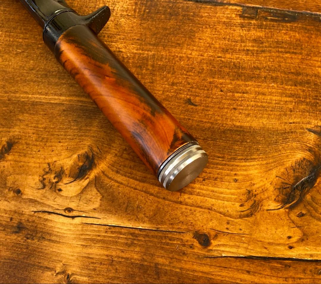 新品未使用　トラウトロッド　4ft9インチ ウッドグリップ　ベイトテレスコロッド