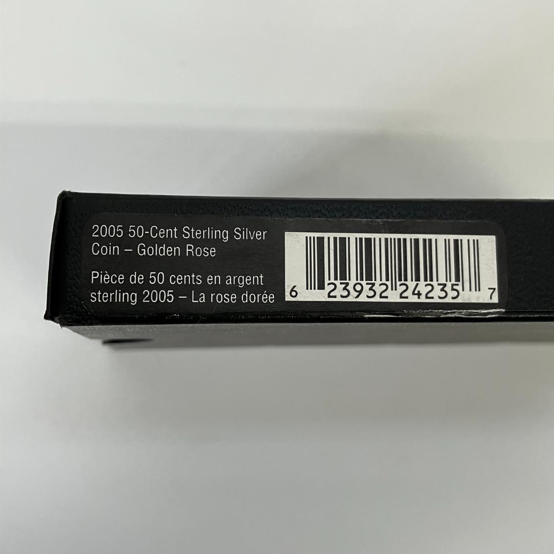 カナダ王立造幣局発行 ゴールデンローズ 50セント銀貨2005年
