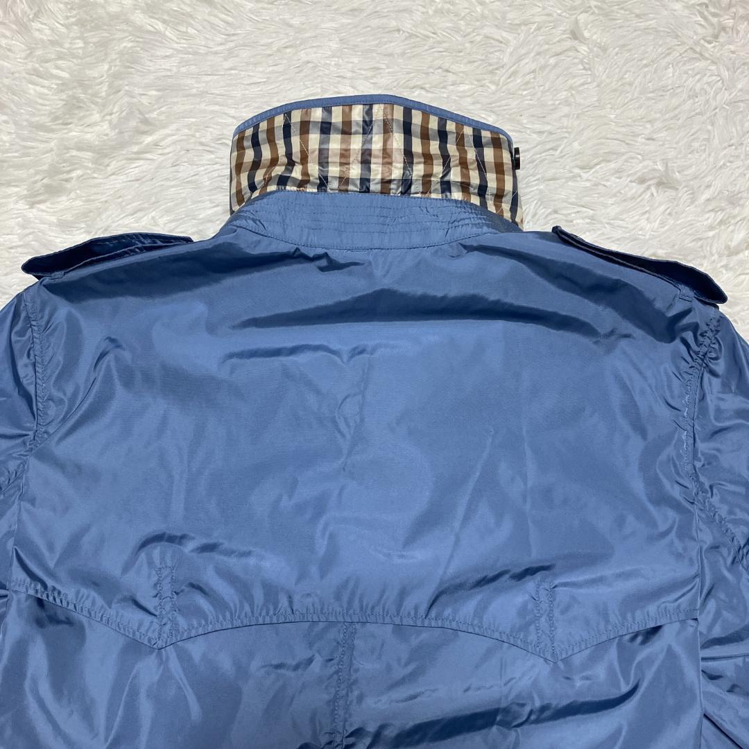 【新品・未使用】Aquascutum アクアスキュータム　トレンチコート　ブルー