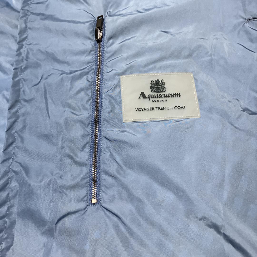 【新品・未使用】Aquascutum アクアスキュータム　トレンチコート　ブルー
