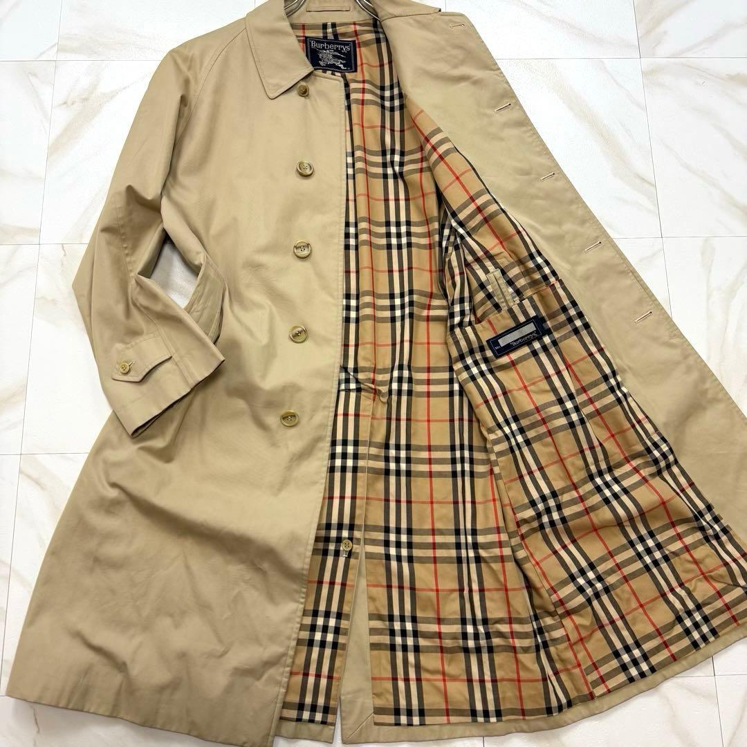 Burberry's ステンカラーコート ノバチェック 比翼 ベージュ