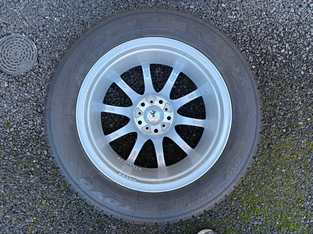 ラーメン丸215/60R17 96Q スタッドレス ホイール4本セット