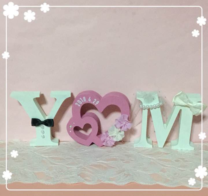 ぱびもか様確認用♡ウエディングバージョン・イニシャルオブジェ