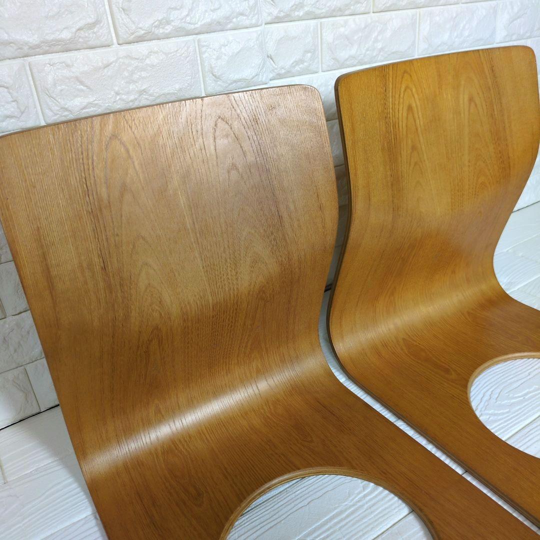 ◎美品◎　天童木工　曲げ椅子　座椅子　2脚セット