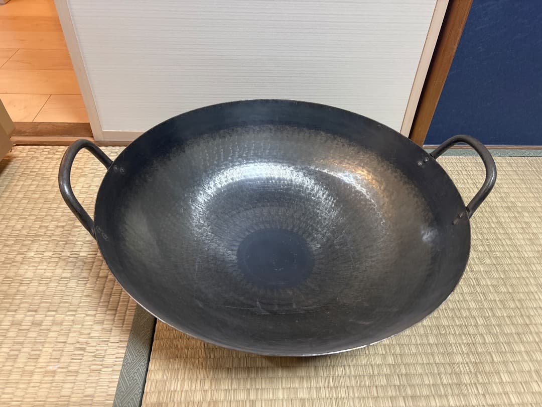 鉄製中華鍋 51センチ　両手　新品